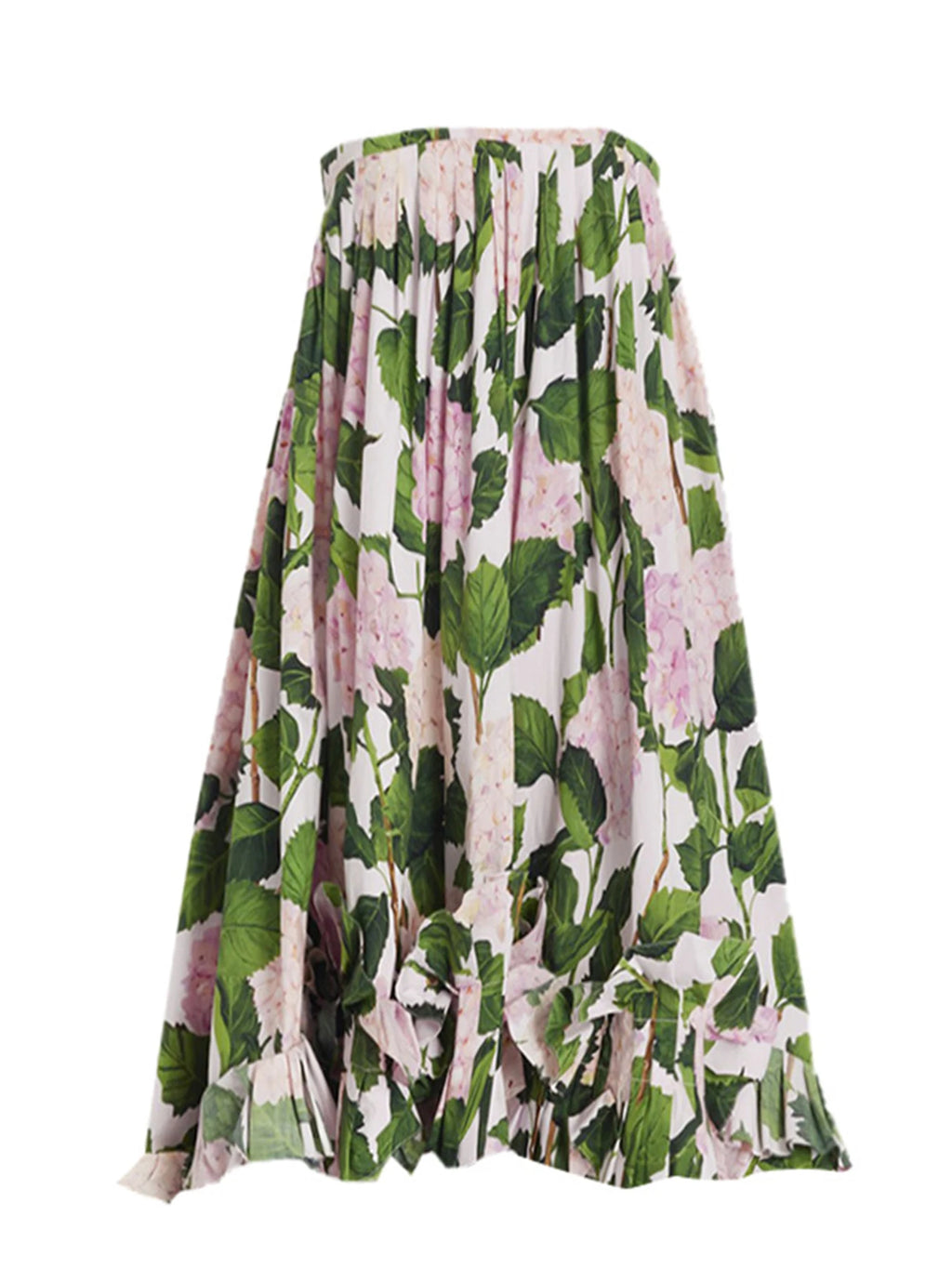 Ruffle High Waist Bikini Set Swimsuit For Women 2024 New Flower Print Swimwear And Beach Dress Female Off Shoulder Bathing Suit