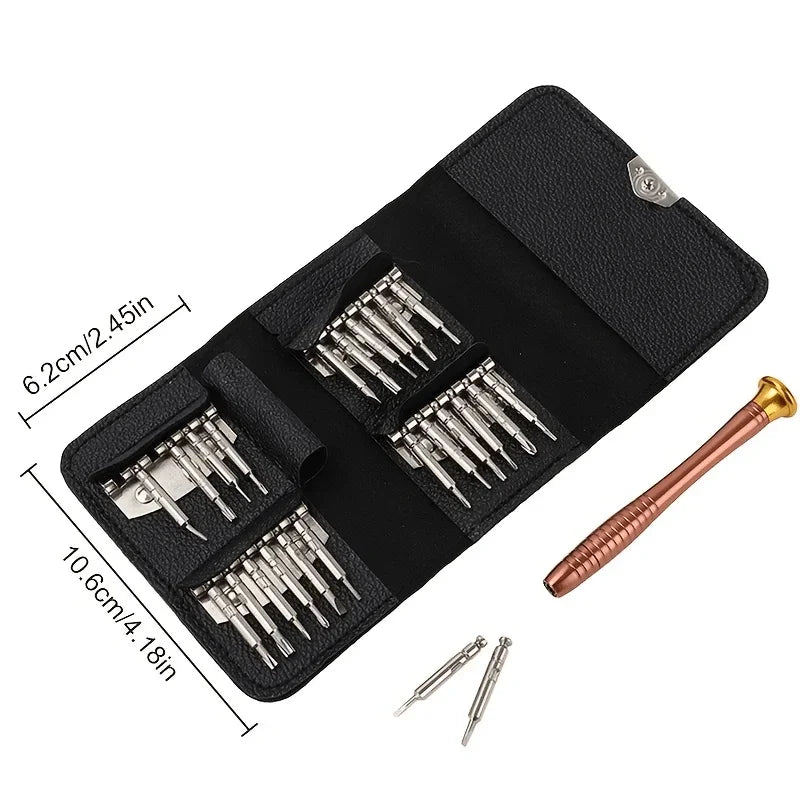 25 in 1 Mini Precision Screwdriver Magnetic Set Electronic Torx Screwdriver Opening Repair Tools Kit For iPhone Camera Watch PC