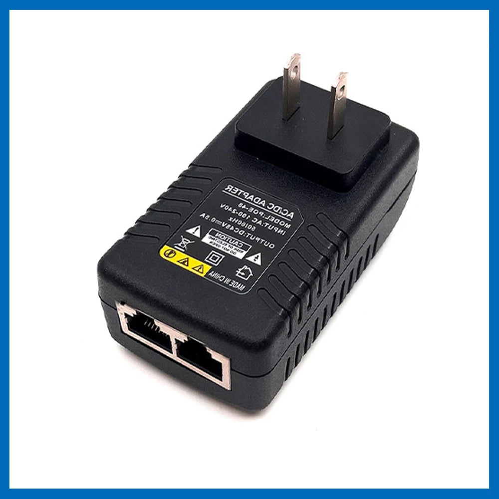 CCTV Security Surveillance POE Power Supply Adapter 48V 0.5A EU/US Plug for Injector Ethernet IP Camera NVR Router POE Switch
