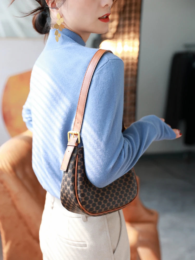 autumn winter chic bottom sweaters women fashion turtleneck pullover slim cashmere 2026 knitted Jumper Soft Warm Pull Femme