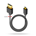 4K@60Hz 19+1 Core HD2.0 Cable Mini-HD/Micro-HD OD3.2 Ultra Thin Soft Cord for Laptop Camera Tablet Monitor HDTV