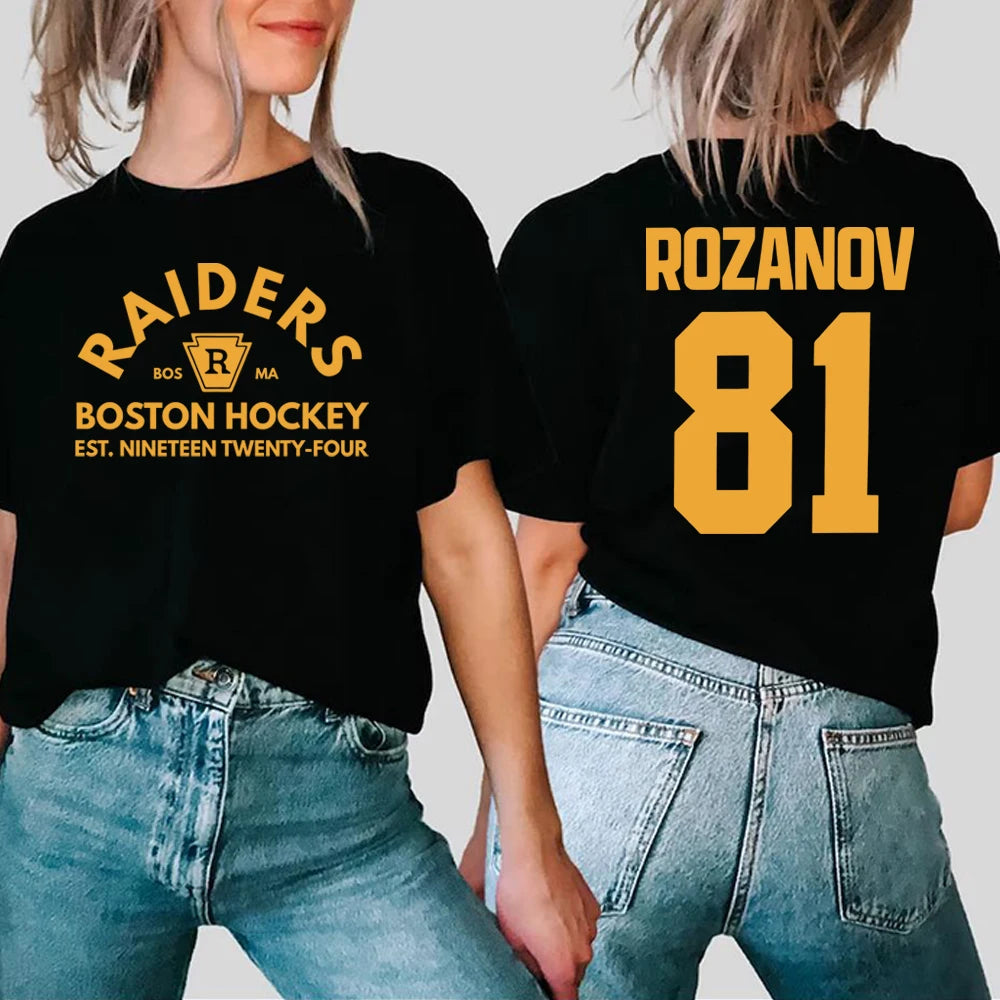 Ilya Rozanov 81-Boston Raiders Shirt Hudson Williams Connor Storrie T-shirt Heated Rivalry Tee Ilya Rozanov Shane Hollander Tops