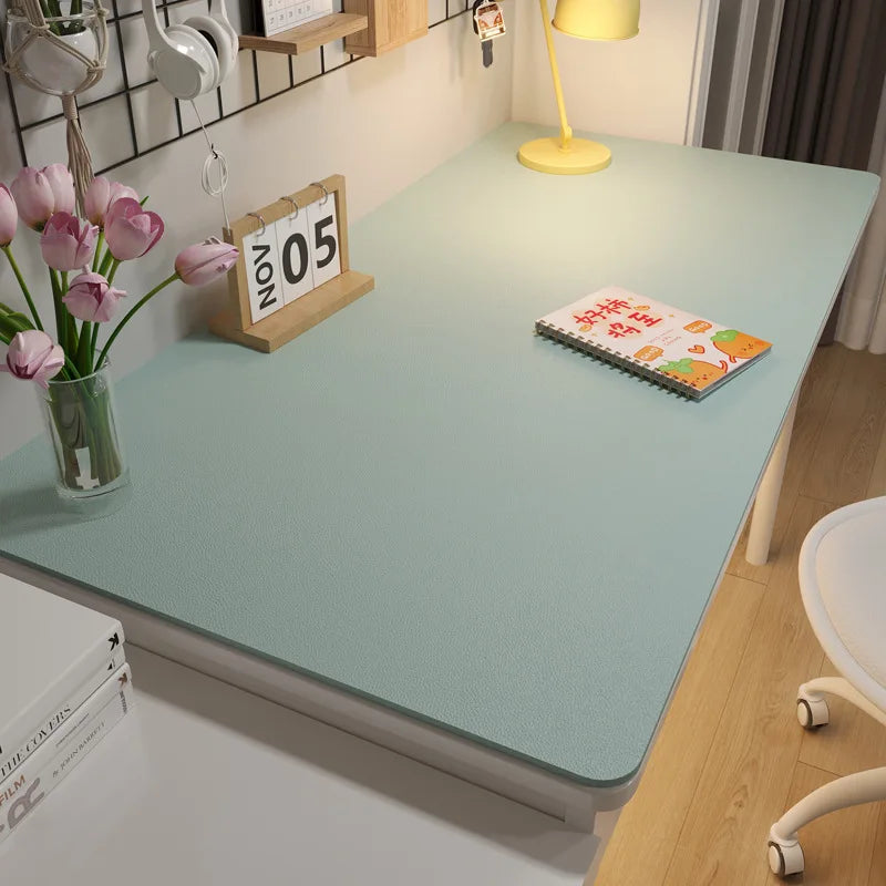 Leather Table cloth for Home Easy Clean Table Protector Waterproof Tea Coaster Large Desk Mat Anti-Slip Gamer Keyboard Mouse Mat