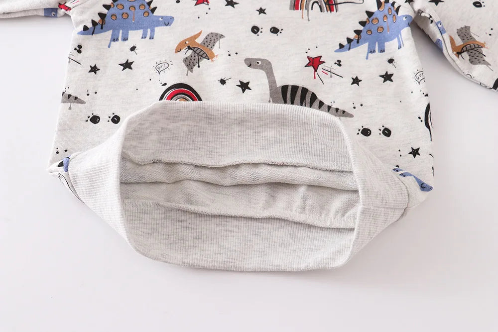 Autumn Boys Sweatshirt Kids Fashion Cartoon Round Neck Top Infant Casual T-shirt 2-7T Spring Europe and America Girls Clothes