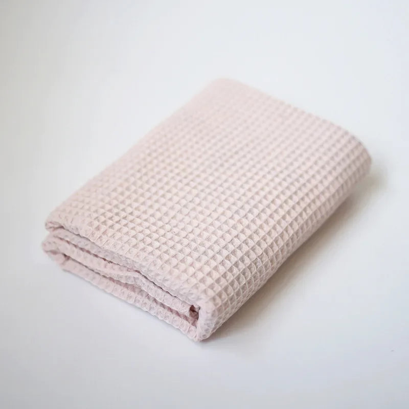 Tassel Baby Blankets Newborn Waffle Cotton Baby Swaddle Blanket New Born Stroller Blanket Bedding Items Infant Nap Bed Cover