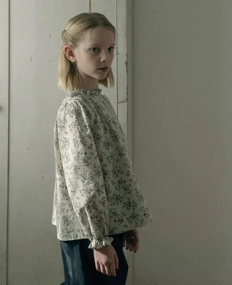 Lou 2025 Autumn Kids Blouse Top Warm Knit Sweaters Cardigan Winter Down Coat Outwear Floral Girl Casual Pant Clothing