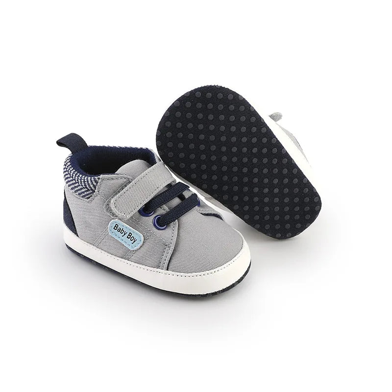 Spring and Autumn Style 0-1 Year Old Baby Walking Shoes Soft Soled Baby Shoes Canvas Non Falling Shoes Casual Baby Shoes