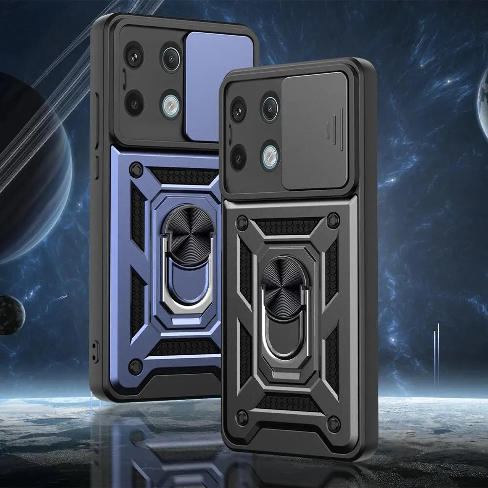 For Redmi Note13 Pro Plus Slide Camera Lens Protector Armor Case For Xiaomi Redmi Note 13 Pro 4G 5G Military Grade Bumpers Cover