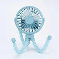 Multi Function Baby Stroller Fan Outdoor Flexible Tripod Clip Fan Usb Rechargeable Mini Portable Octopus Fan For Car Seat Crib