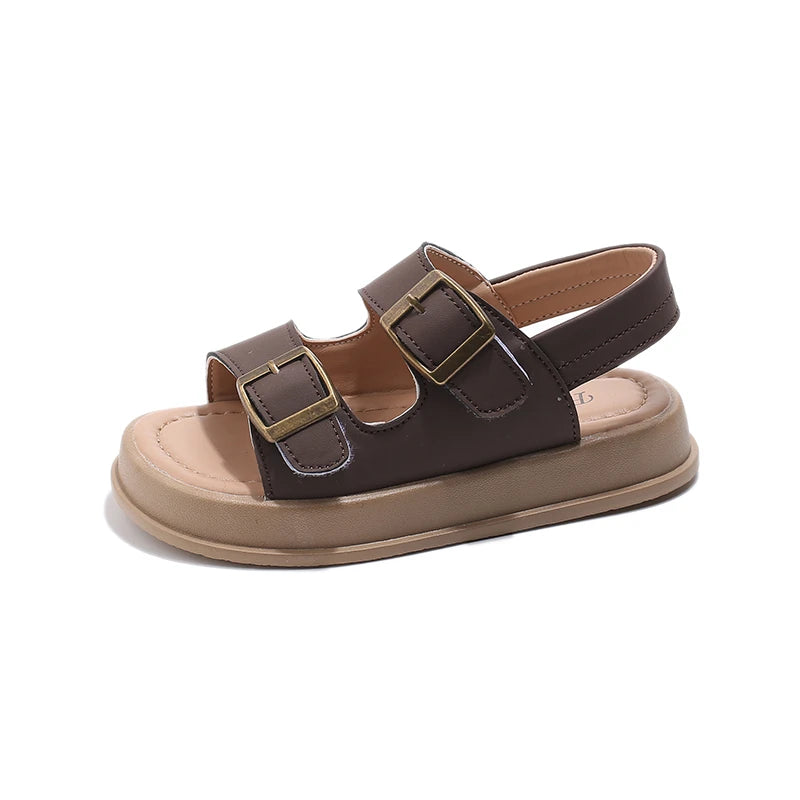 Children's Summer Sandals New Classic Girls Fashion Beach Sandals Causal Open-toe Kids Boys Platform Shoes Hollow-out Versatile