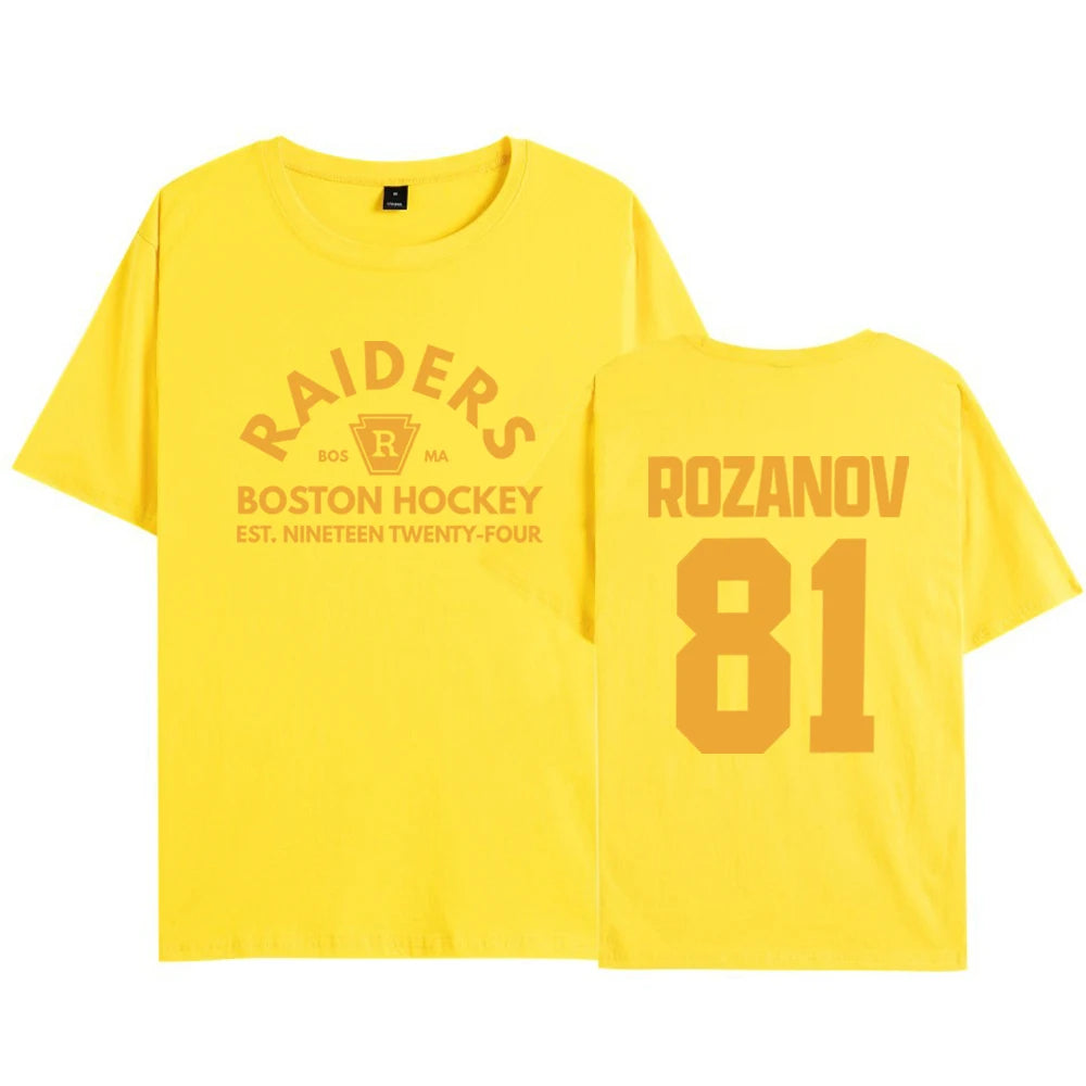 Ilya Rozanov 81-Boston Raiders Shirt Hudson Williams Connor Storrie T-shirt Heated Rivalry Tee Ilya Rozanov Shane Hollander Tops