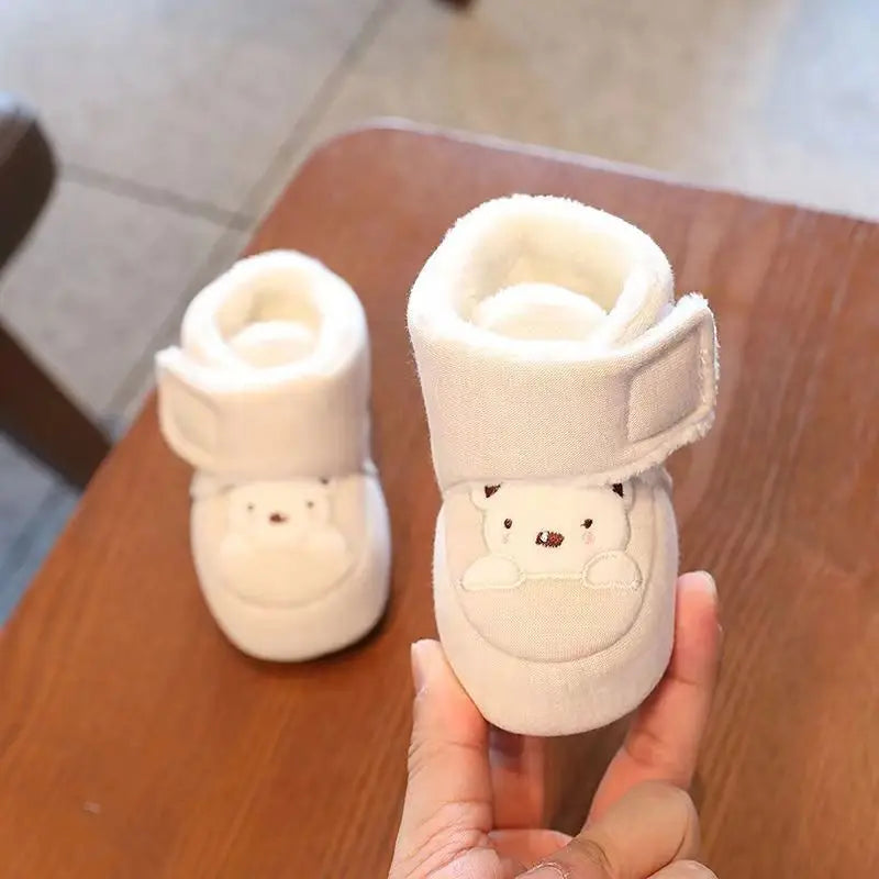 Baby Shoes Winter Thick Warm Cotton Shoes For Boys And Girls Baby Walking Shoes 0-1 Years Old