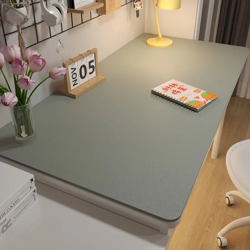 Leather Table cloth for Home Easy Clean Table Protector Waterproof Tea Coaster Large Desk Mat Anti-Slip Gamer Keyboard Mouse Mat