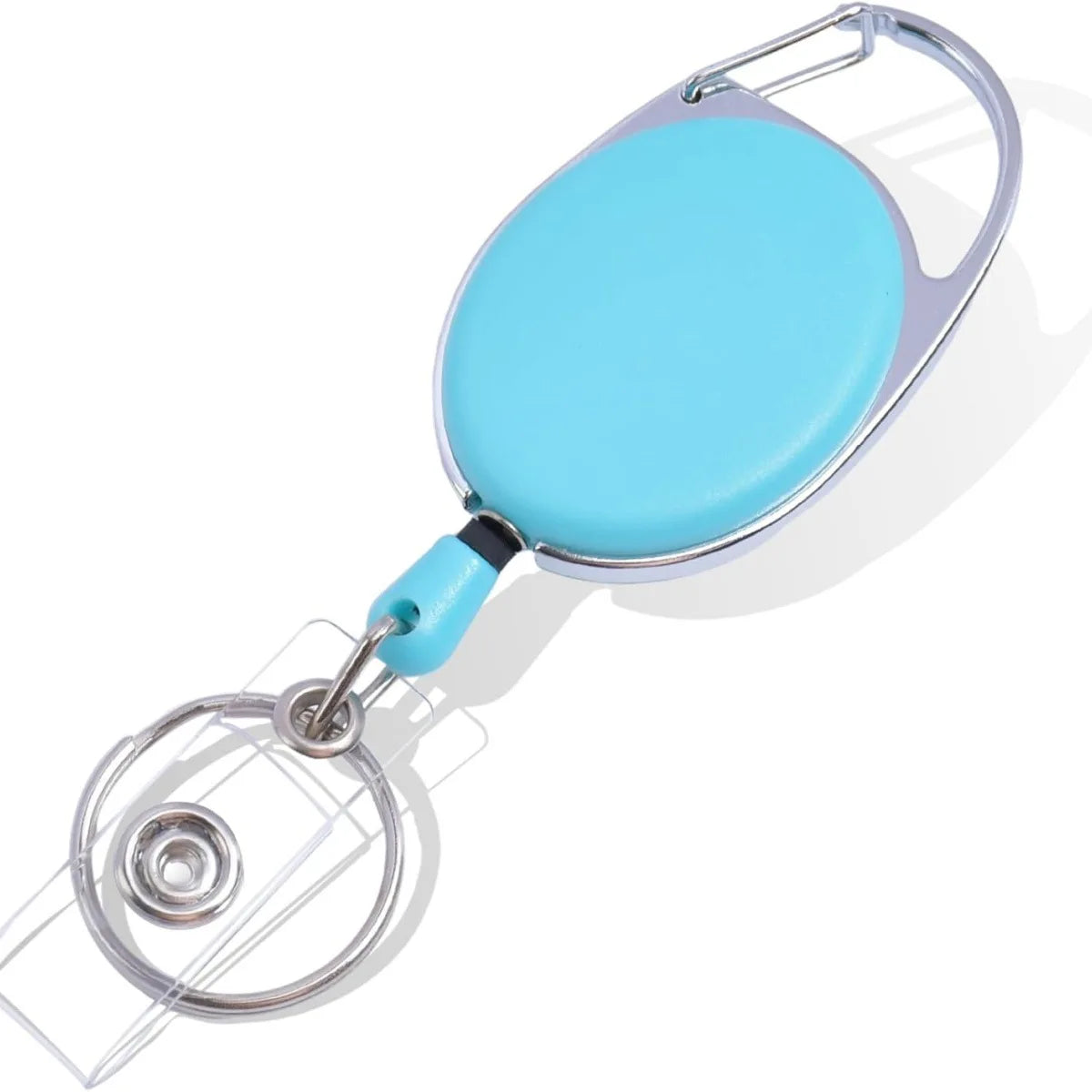 Retractable Keychain Anti Lost ID Badge Key Holder With Elastic Steel Wire Rope Backpack Charm Accessories