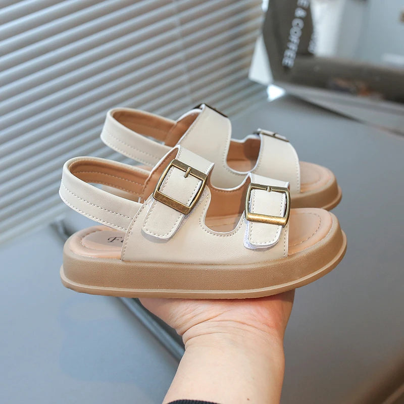 Children's Summer Sandals New Classic Girls Fashion Beach Sandals Causal Open-toe Kids Boys Platform Shoes Hollow-out Versatile