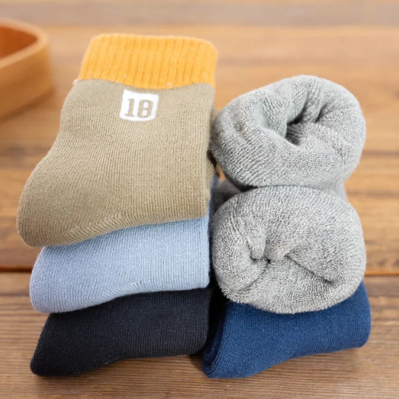 5Pai/lot New Boys' and Girls' Baby Socks  Autumn Winter Thickened Warm Socks