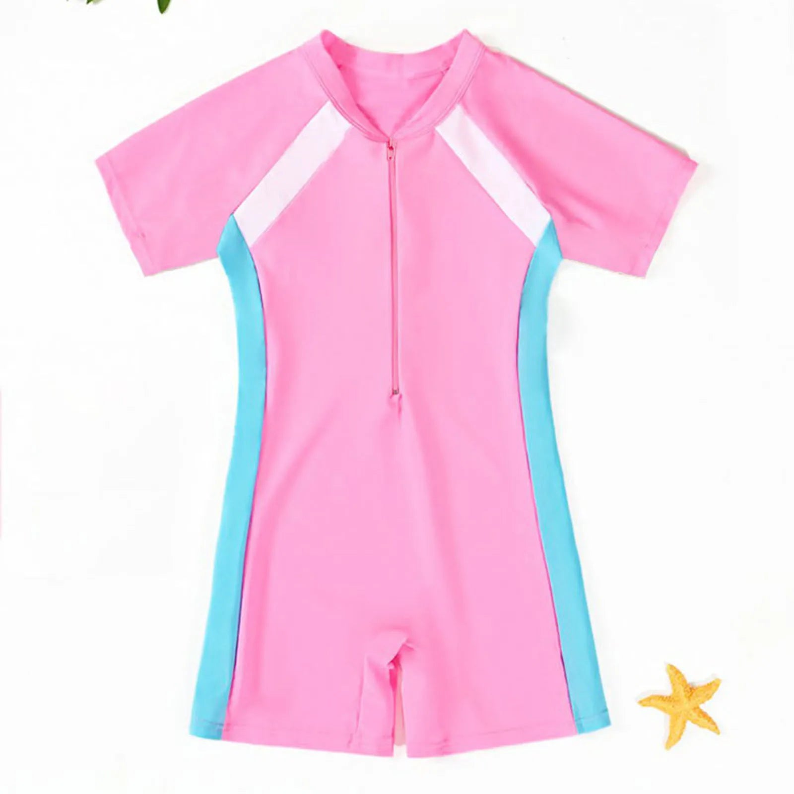 Girls And Boys 1 Piece Swimsuit Kid Water Sport Short Swimsuit Bathing Suits Boys Swimming Set 4t