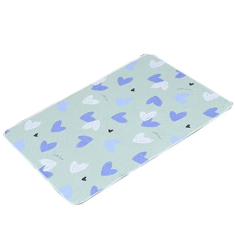 Cute Waterproof Washable Mattress Urine Mat for Baby Toddlers Cartoon Bed Protector Diaper Bedding Urine Pads Cloth Breathable