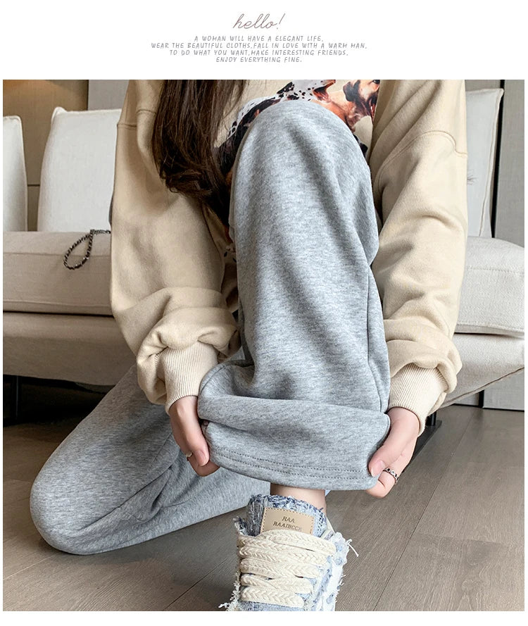 M-4XL Pregnant Women Cotton Fleece Radish Pants Autumn Ankle-length Maternity Corduroy Trousers High Waist Pregnancy Sweatpants