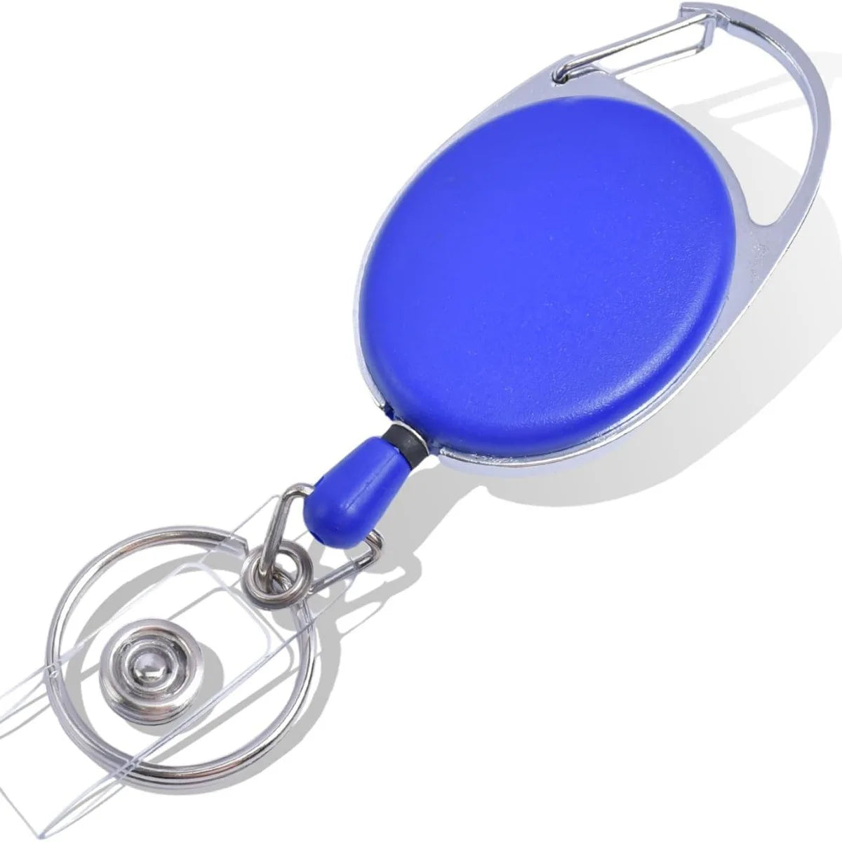 Retractable Keychain Anti Lost ID Badge Key Holder With Elastic Steel Wire Rope Backpack Charm Accessories
