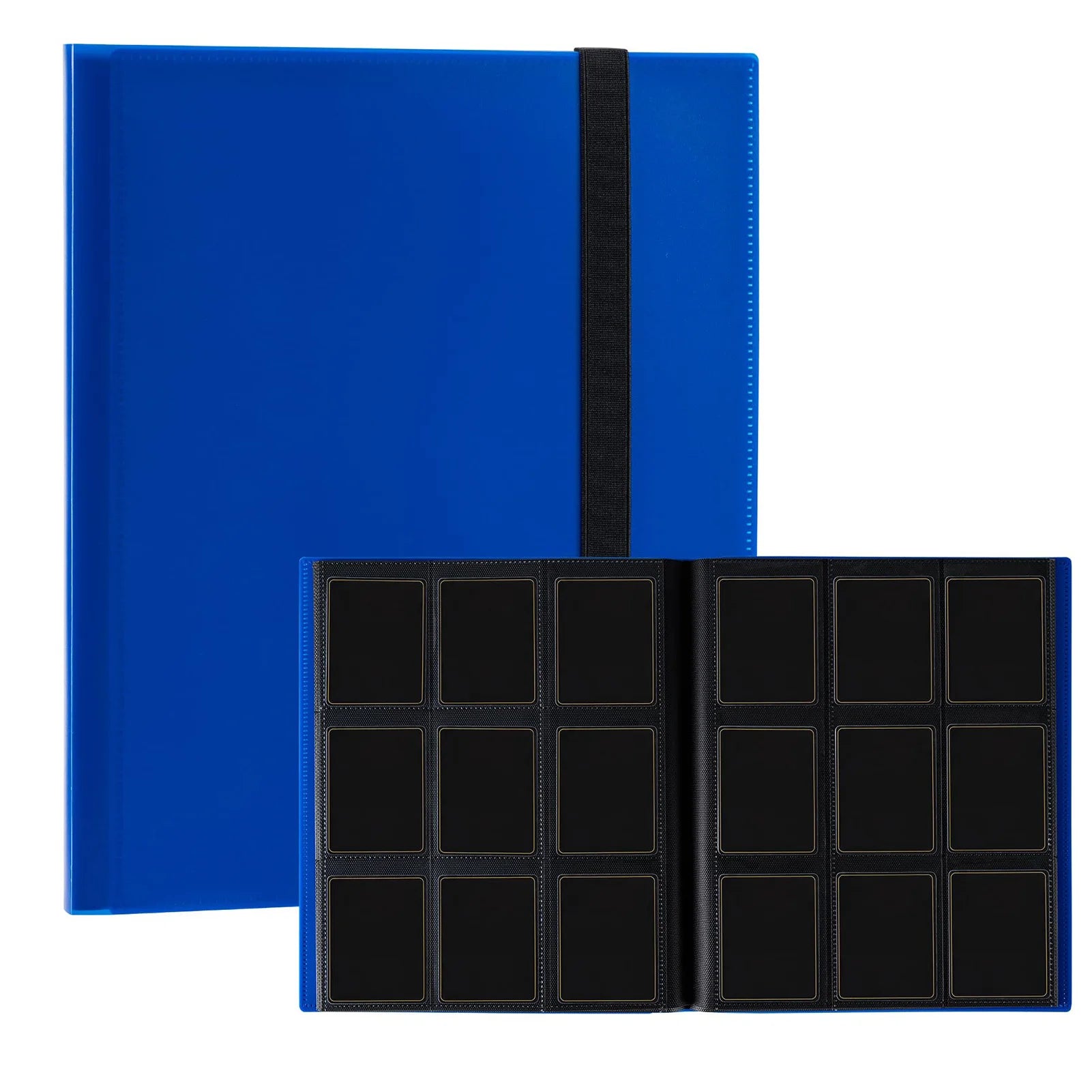 1Pc Card Binder 9-Grids 360 Trading Card Holder Book PP Cover Binder For Cards Durable Side Loading Card Book With Gaming Cards