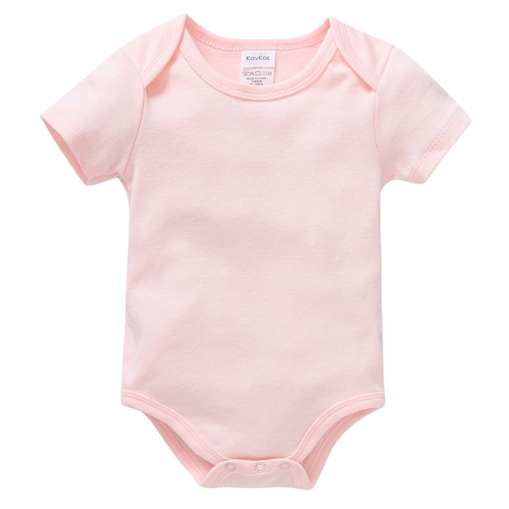 2 Pieces New Arrival Baby Girls Rompers 100% Cotton Soft Kids Bodysuit Newborn Blank Clothing Set