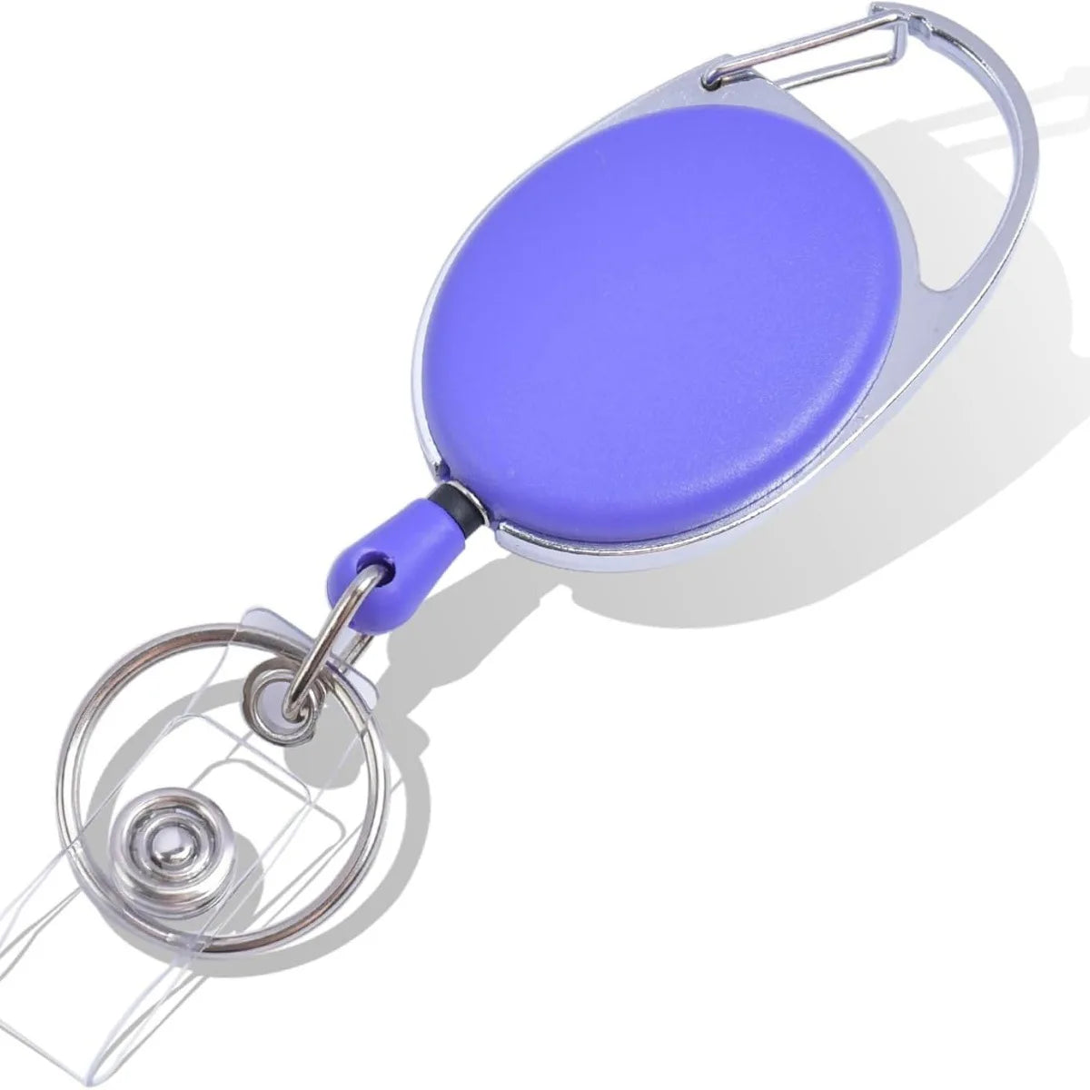 Retractable Keychain Anti Lost ID Badge Key Holder With Elastic Steel Wire Rope Backpack Charm Accessories