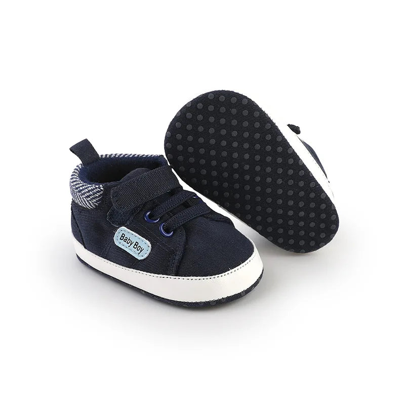 Spring and Autumn Style 0-1 Year Old Baby Walking Shoes Soft Soled Baby Shoes Canvas Non Falling Shoes Casual Baby Shoes