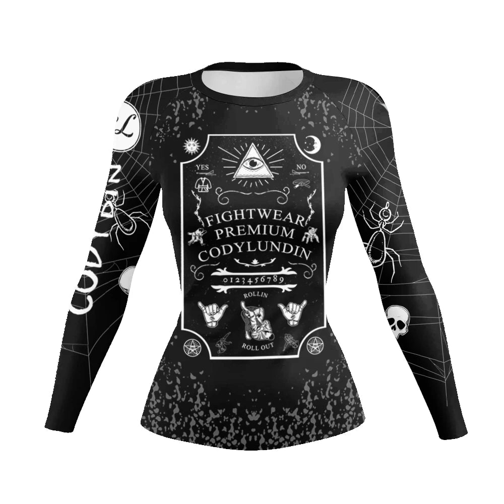 Slim Fit Tranining Women's Rash Guard Long Sleeve UV Protection Tight Fit Yoga Running Gym Fitness Sportswear Quick Dry Tops
