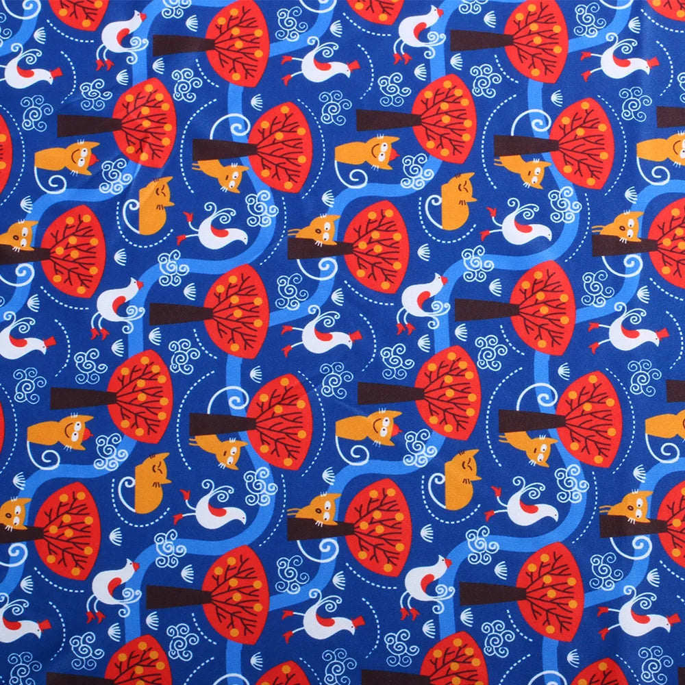 Washable Waterproof TPU Handmade Polyester Fabric Printed PUL Material for High Quality Cloth Diaper Menstrual Pads Diaper Bags
