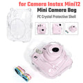 Mini Camera Case PC Crystal Protective Shell Transparent Protective Sleeve for Fujifilm Instax Mini 12 for Camera Instax Mini12