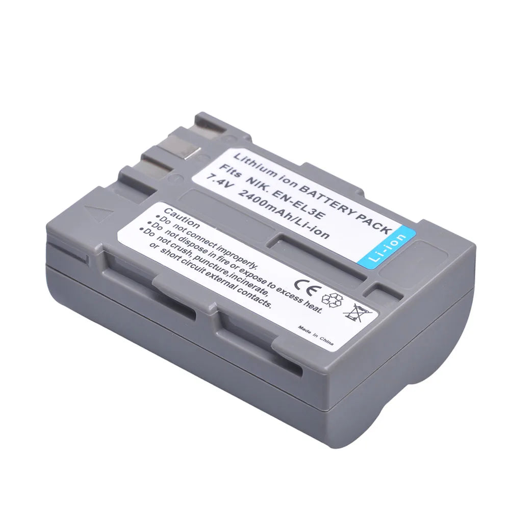2400mAh EN-EL3e Battery EN EL3e EL3a ENEL3e Camera Battery for Nikon D300S D300 D100 D200 D700 D70S D80 D90 D50 L50 Accessories