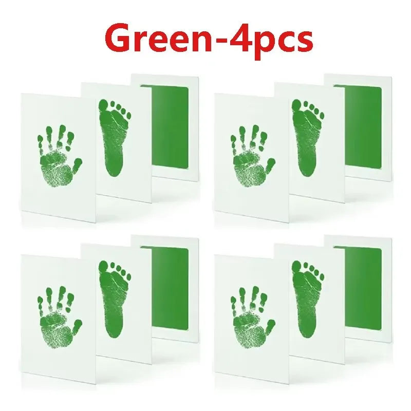 Environmental-friendly Baby Care Non-Toxic Baby Handprint Footprint Imprint Kit Baby Souvenirs Casting Newborn Footprint inkpad