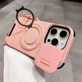 Luxury Slide Camera Lens Protection Magnetic Ring Holder Case For iPhone 17 Air 11 12 13 14 15 16 Pro Max Plus Shockproof Cover