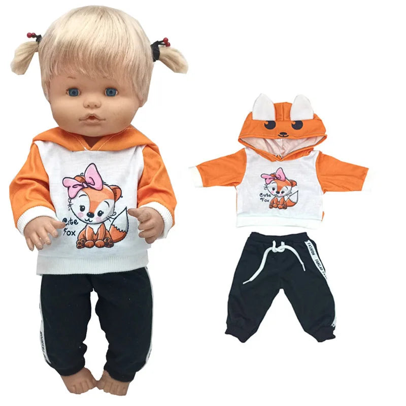 for 16" Nenuco Doll Winter Vest Coat Pants Hat Shoes Ropa Y Su Hermanita 40cm Baby Dolls Clothes Children Gift Toys Girl's Gifts
