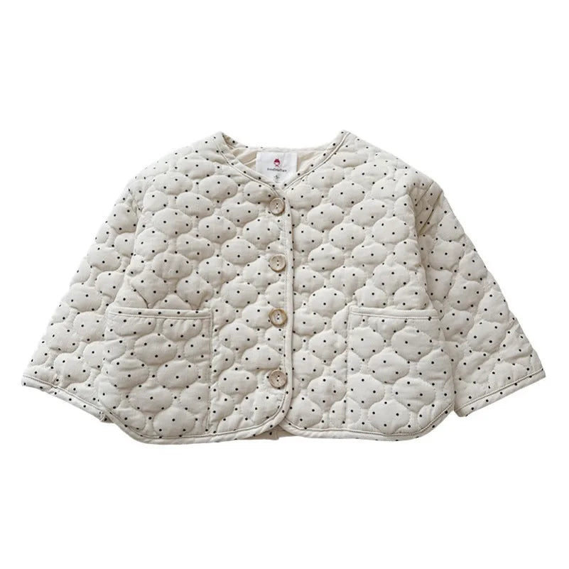 Korean New Thickened Girl Winter Cotton Coat for Baby Girls Warm Cotton Jacket Girls Children's Autumn Winter Thick Cotton Coa