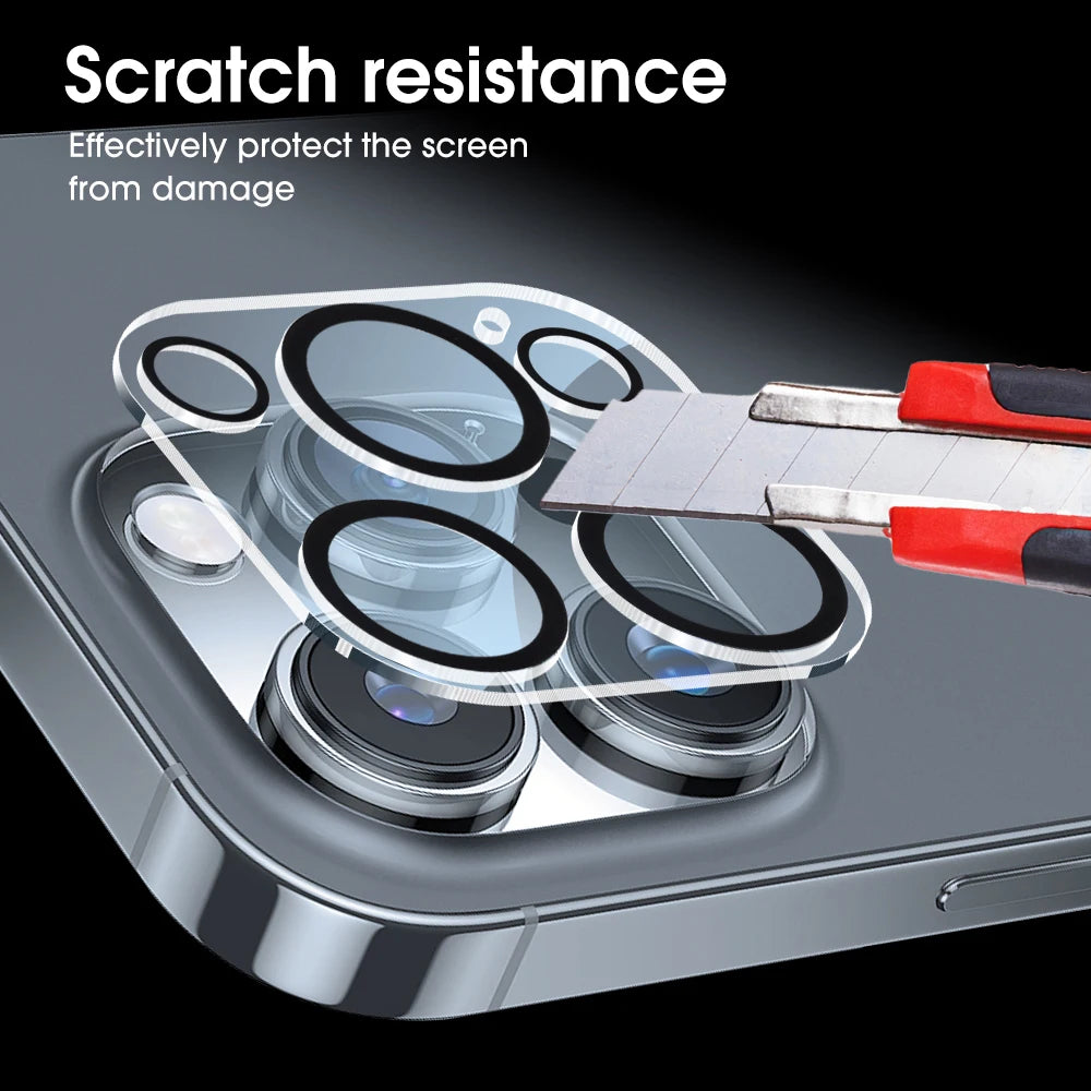 1-5pcs Camera Lens Protector Glass For iPhone 16 15 14 13 Pro Max Plus Mini HD Tempered Glass Full Lens Protector Camera Film