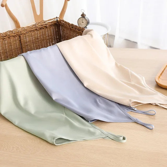 2026 Summer Women Satin Tank Tops Sexy Spaghetti Strap V-Neck Sleeveless Vintage Harajuku Streetwear Tops For Girls