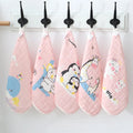 5pcs Cotton Baby Face Towel Newborn Muslin Squares Cartoon Gauze Children's Burp Cloths Soft Handkerchief Babies Accessories