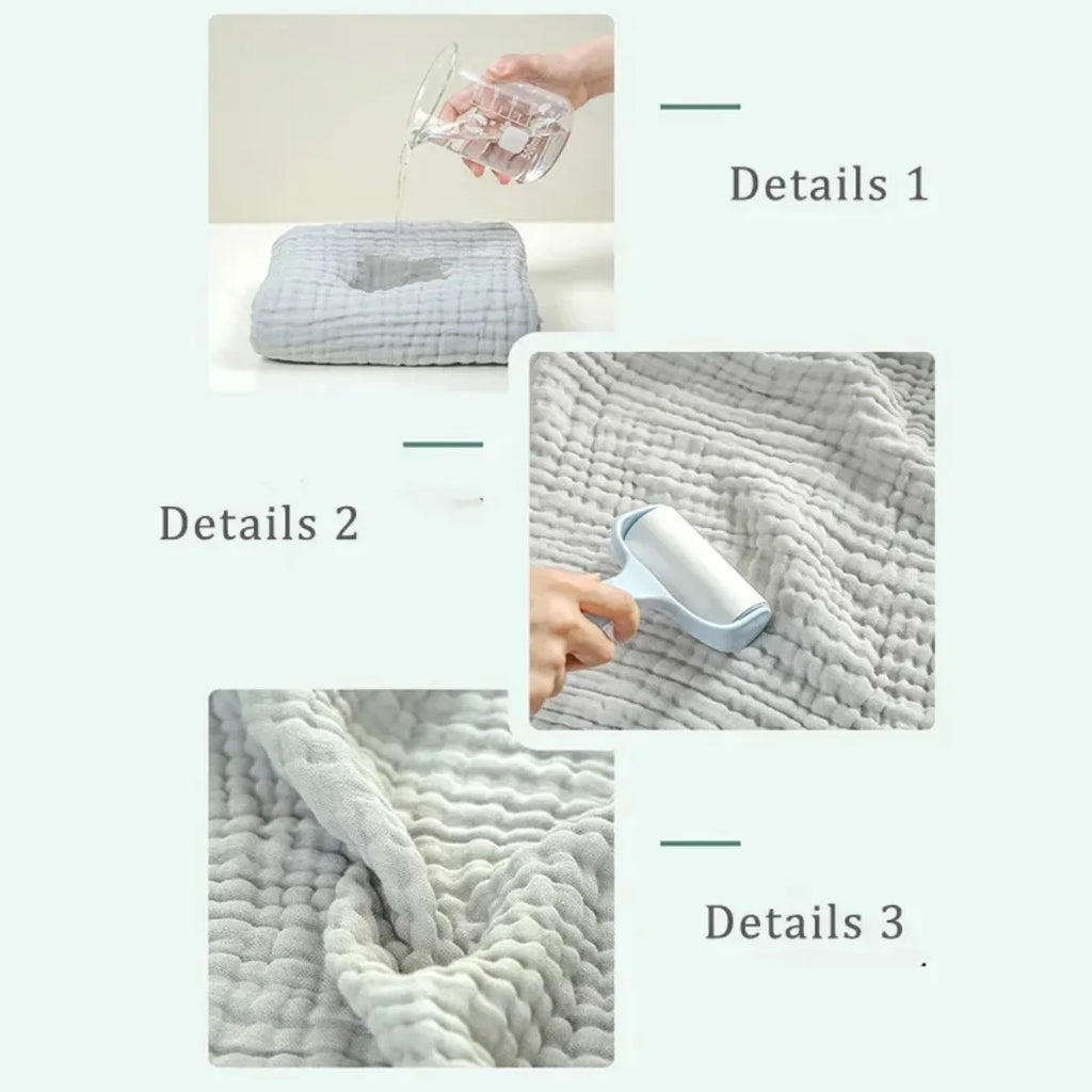 6 Layers Baby Bath Towel Kids Swaddle Wrap Bedding Pure Cotton Bubble Muslin Blanket Infant Gauze Receiving Blanket 105*105cm