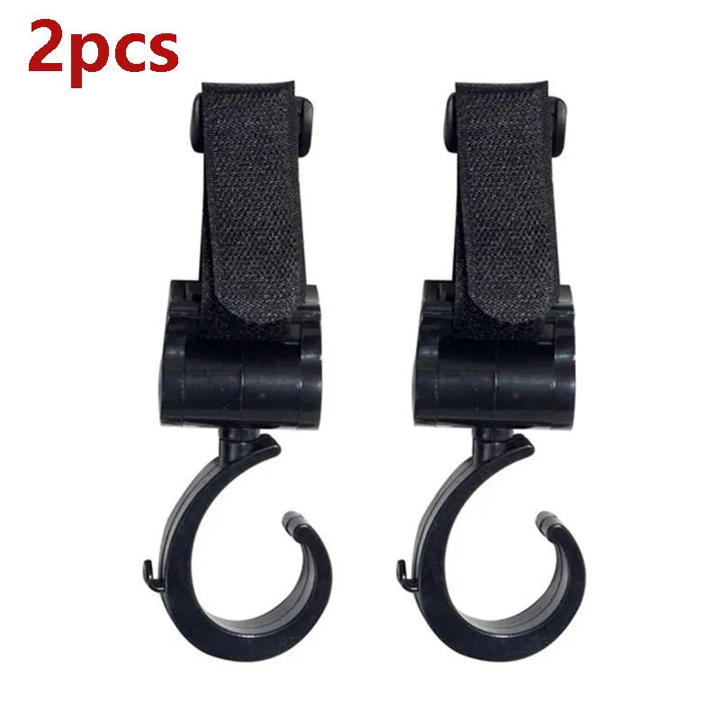 Baby Stroller Hooks plastic Buckles Clips Carabiner Multifunction Household Trolley Diaper Bag Organizer Hook Pram Hanger