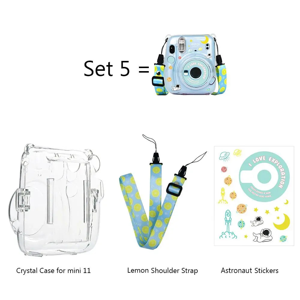 Shockproof Transparent Sticker Photo Bag Camera Cover Protective Shell Storage Case For Fujifilm Instax Mini 11