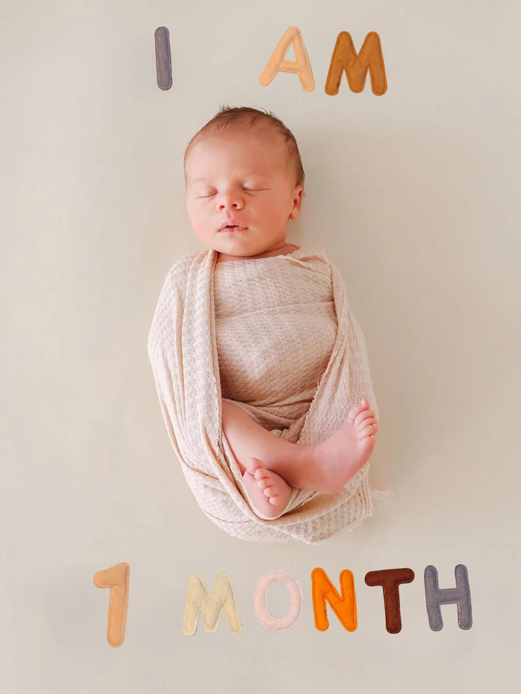 20pcs Baby Monthly Milestone Felt Numbers and Letters Newborn Photography Props Photo Number Sign Milestone Markers Shower Gifts