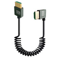 8K HDMI-Compatible To HDMI-Compatible Coiled Cable 8K@60Hz 4K@120Hz Extreme Thin HDMI-Compatible 2.1 Cable for Camera To Monitor
