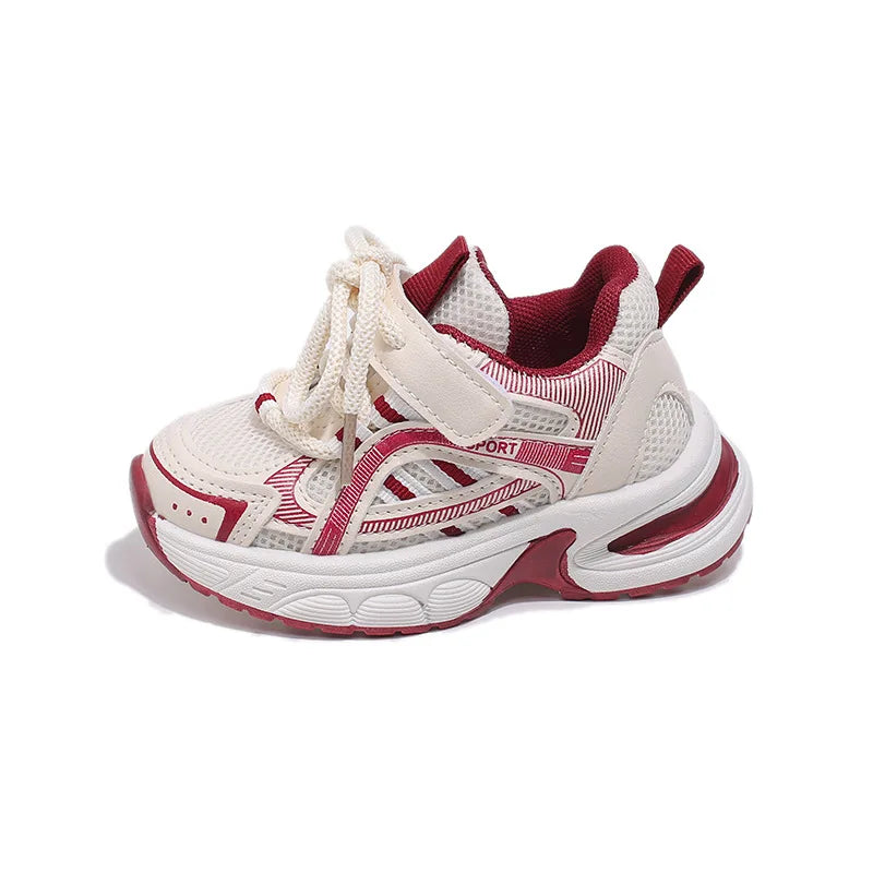 All Season New Breathable Children's Sports Shoes Little Student Shoes Flat with Boys Sneaker Shoes Girls Chunky Sneakers I07063