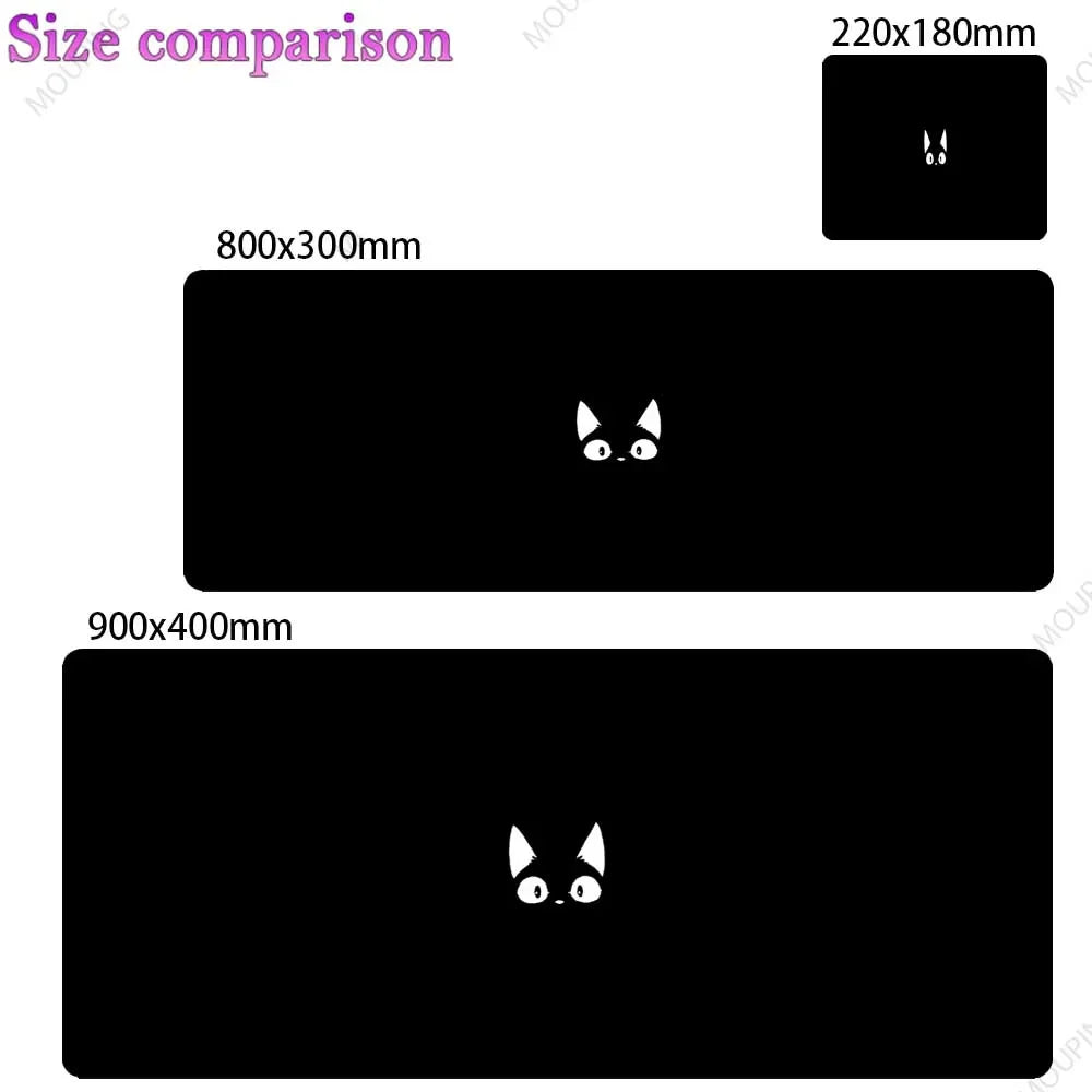 Purple Cats Desk Mat Cat Mouse Pad Office Gaming Laptop Mouse Mats, Dark Magenta Mousepad Cute,Kawaii Deskmat Large Gamer Carpet