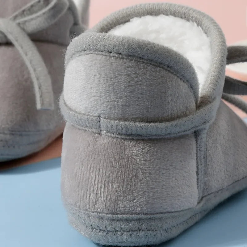 Winter Warm Newborn Booties Baby Socks Shoes Girl Cute Toddler Prewalkers Soft Anti-slip Infant Newborn Crib Crawl Boys Shoes