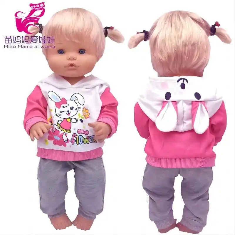 for 16" Nenuco Doll Winter Vest Coat Pants Hat Shoes Ropa Y Su Hermanita 40cm Baby Dolls Clothes Children Gift Toys Girl's Gifts