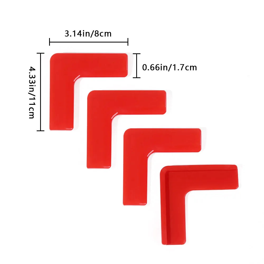 4pcs Silicone Safety Window Head Protection Corner Edge Corner Protection Sleeve Aluminum Steel Child Window Anti-collision