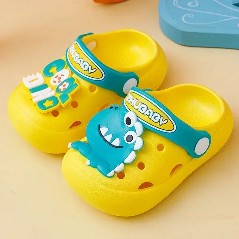 Summer New Baby Slippers Indoor Non-slip Soft Bottom Comfort Fashion Cute Children's Hole Shoes Boys Girls Kid Outdoors Sandals